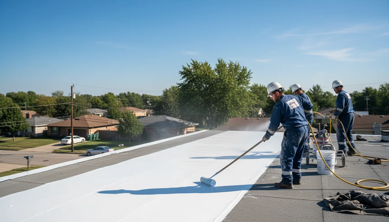 Commercial roof coating in The Colony, TX near me